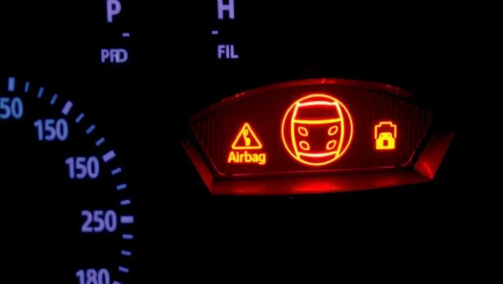 Airbag lampa lyser i bilen och vad du bör göra åt det